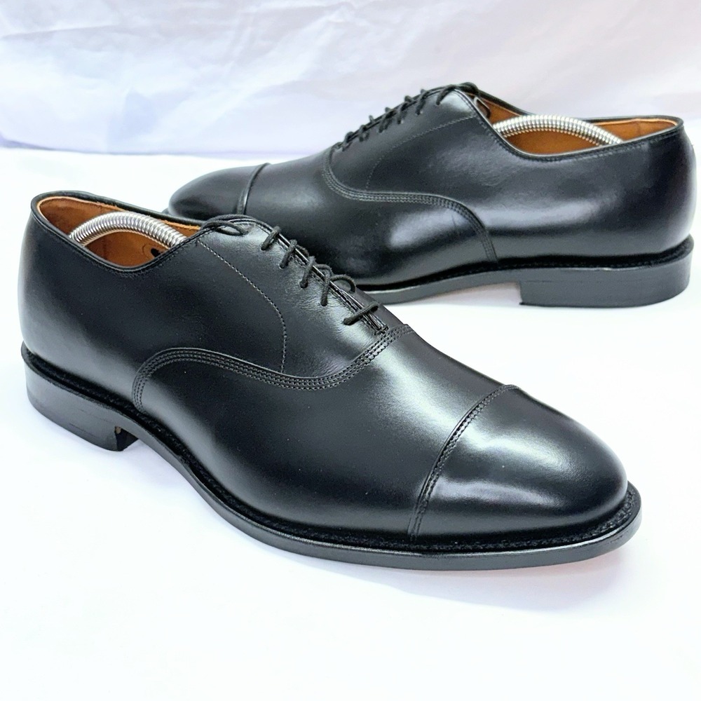 Allen Edmonds Park Avenue Cap Toe Oxford Mens 11 3E Black Leather Dress Shoe